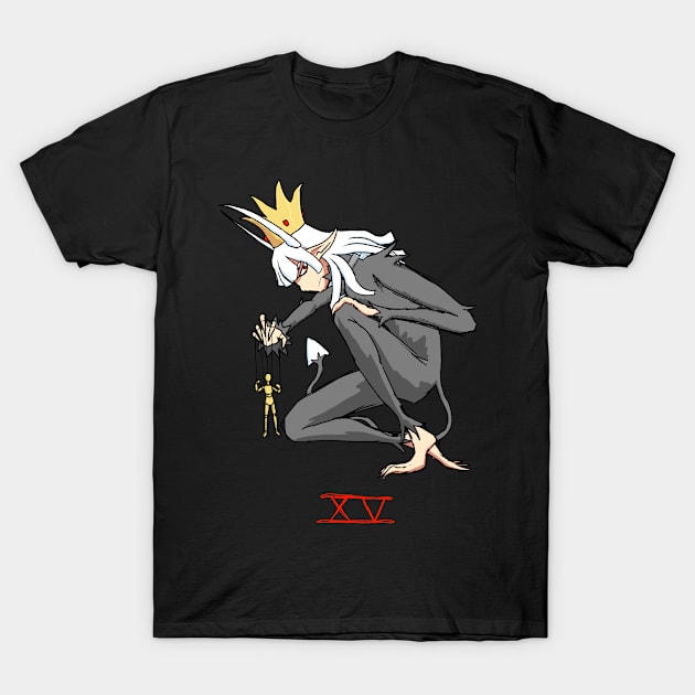 Devil Tarot XV T-Shirt by Castle of Birds